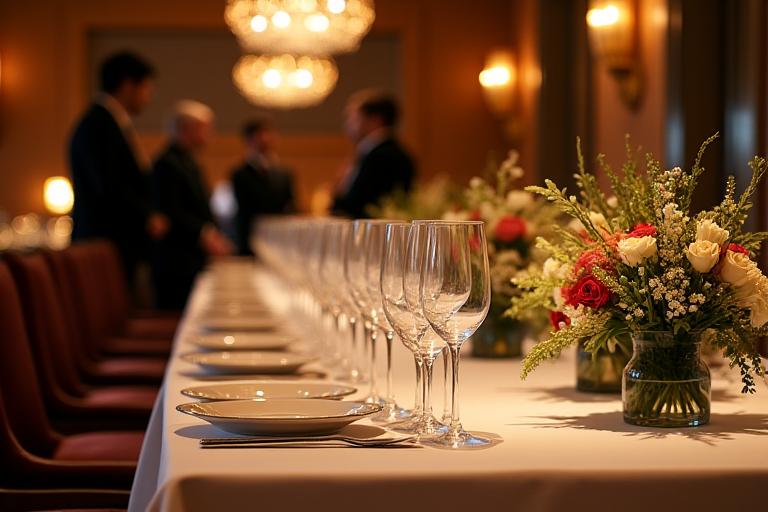 Allestimento elegante per un evento privato curato da Testuggine Tavola