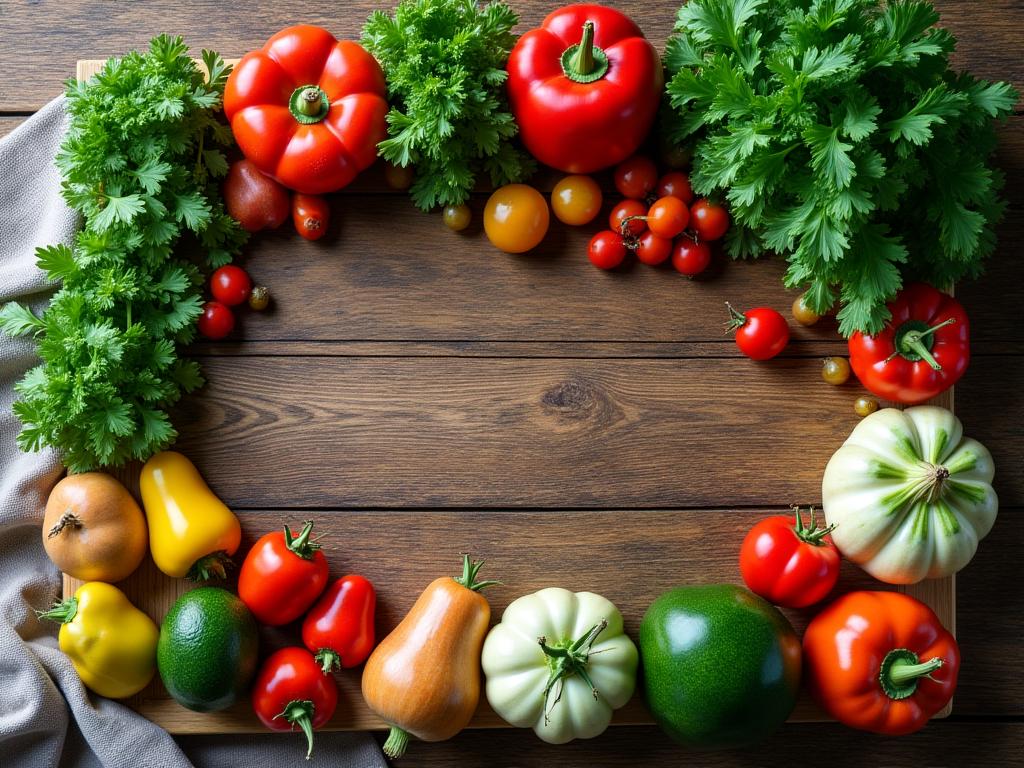 Ingredienti freschi di stagione provenienti da produttori locali